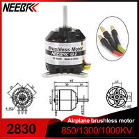 NEEBRC 2830 850KV 1000KV 1300KV Brushless Motor Engine EDF for RC Airplane Fixed-wing Multicopter FPV Racing Drone Helicopter