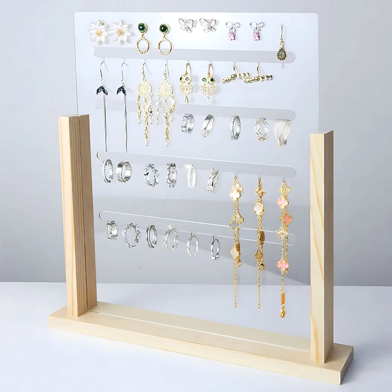 Jewelry Display Stand Organizer Holder Earrings Ring Holder Showcase Desktop Multifunctional Accessories for Jewelry