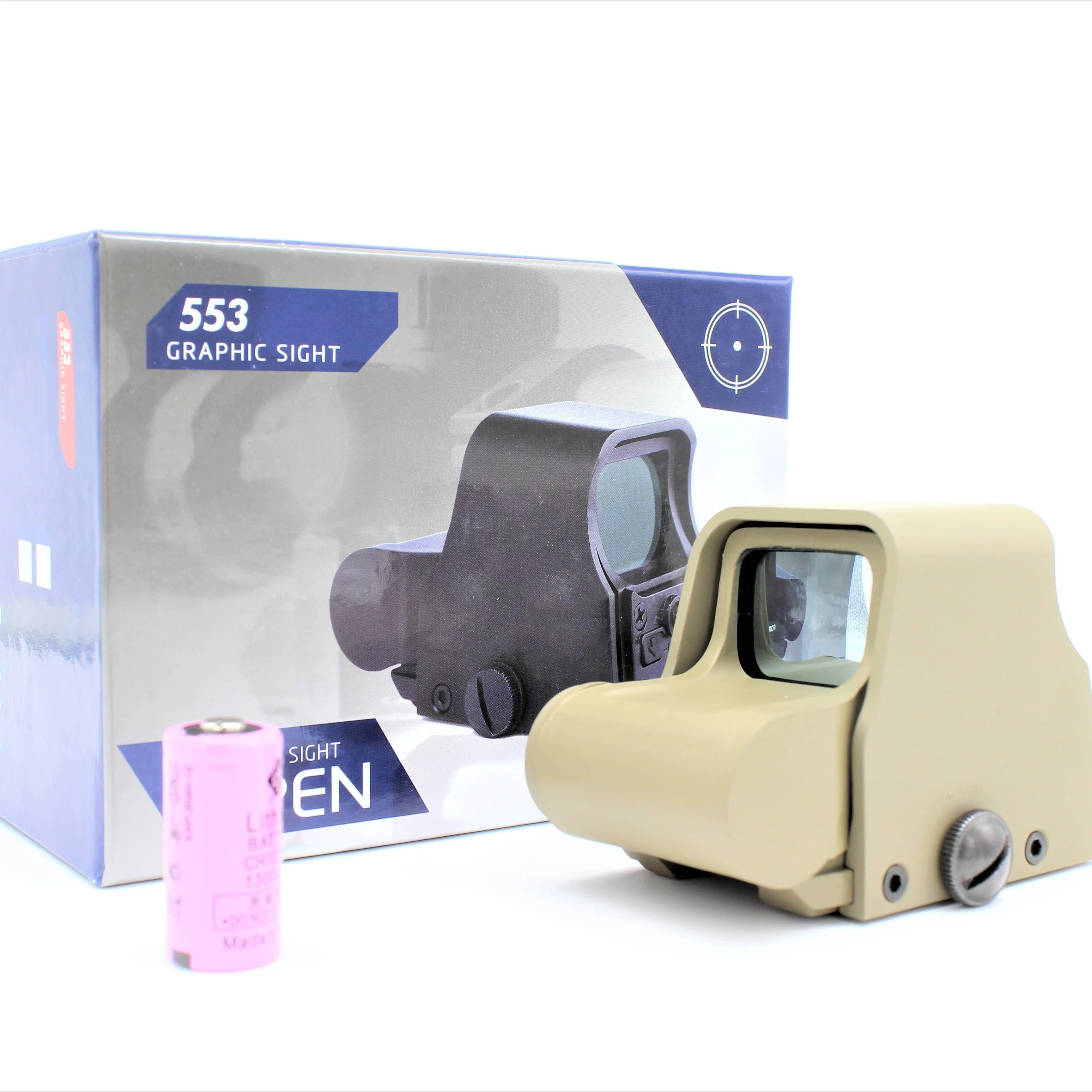 

Red and Green Dot Tactical Scope Sight 553S Tan Color With Battery