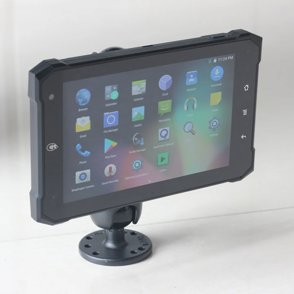 7 Inch IP64 Android MDT Vehicle Tablet Qualcomm Built-in NFC WIFI BT 4G GPS CAN Bus Rugged Mobile Data Terminal for Business