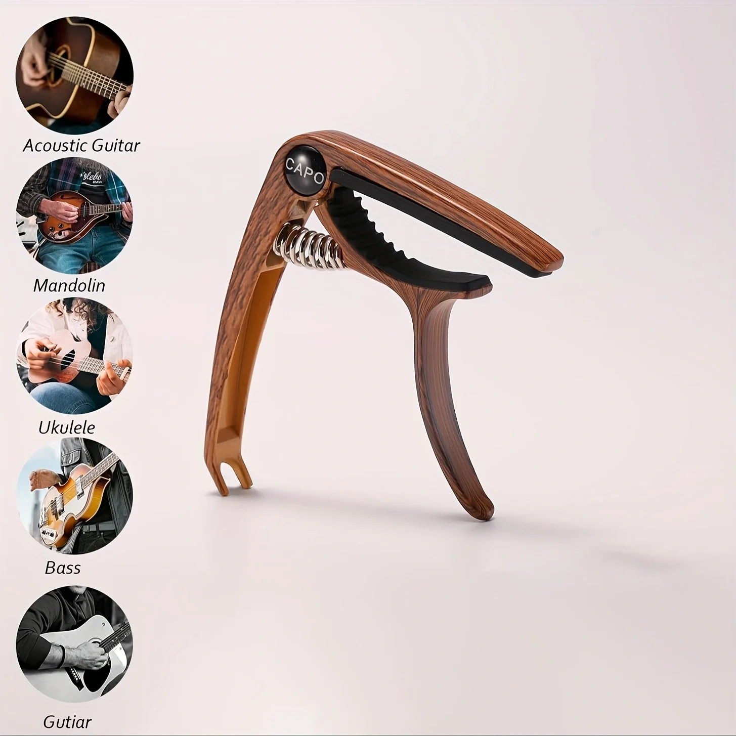 Guitar Capo Metal 1PC Aluminum Alloy Trigger Clamp - Professional for Acoustic/Electric Guitars