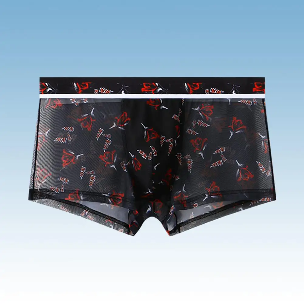 

Боксеры атлетические мужские с низкой посадкой, сетчатые трусы-шорты с принтом, облегающие бесшовные шорты с ультратонким 3d для Ultimate