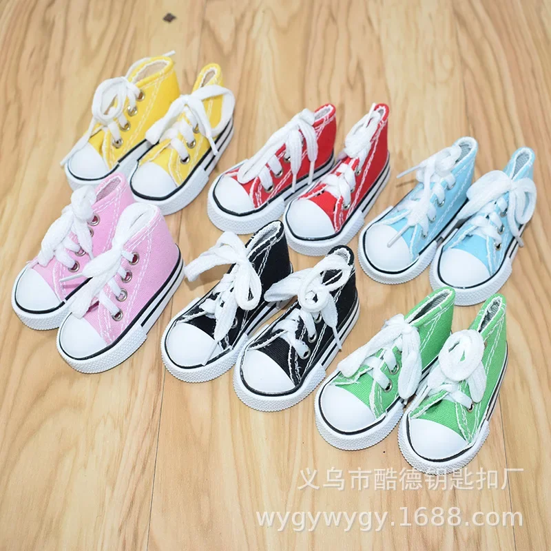 1/3 Doll Shoes 7.5cm Canvas Sneaker Shoes Hand Made Doll Accessories Doll Boots Sneakers Girls Clothes for Bjd 1/4