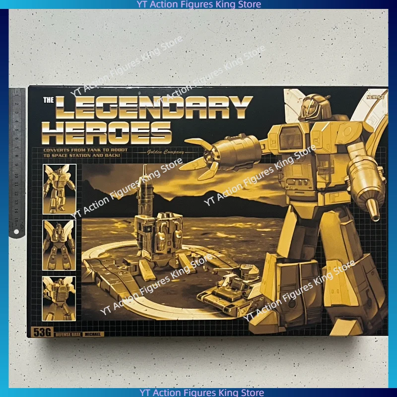 In Stock NEWAGE Small-Scale Transforming Toy NA H53G Golden Power Kong Lottery Edition Collection Gift