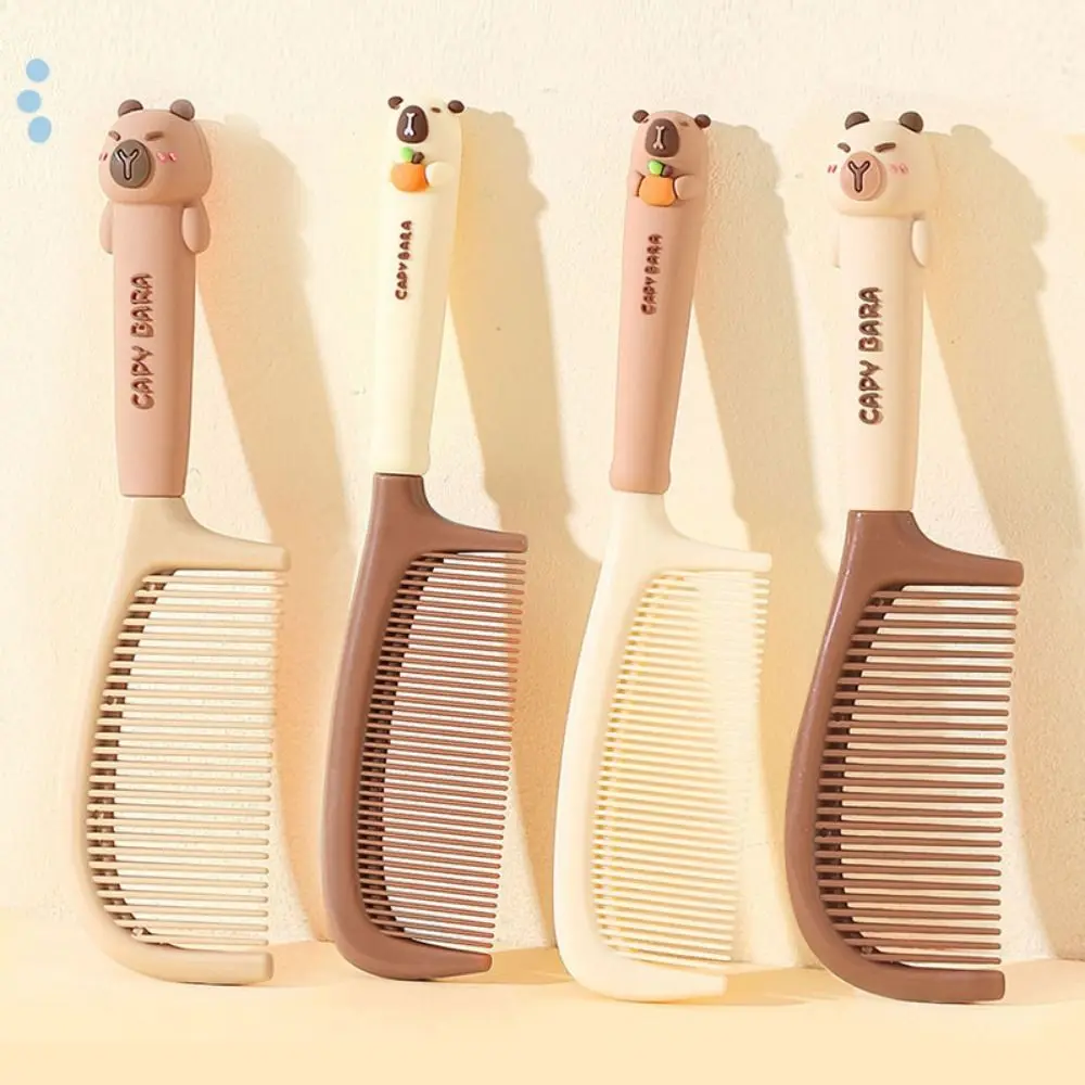 Cute Cartoon Hairdressing Comb Durable Portable Pointed Tail Combs Anti-static Plastic Straight Hair Comb Women