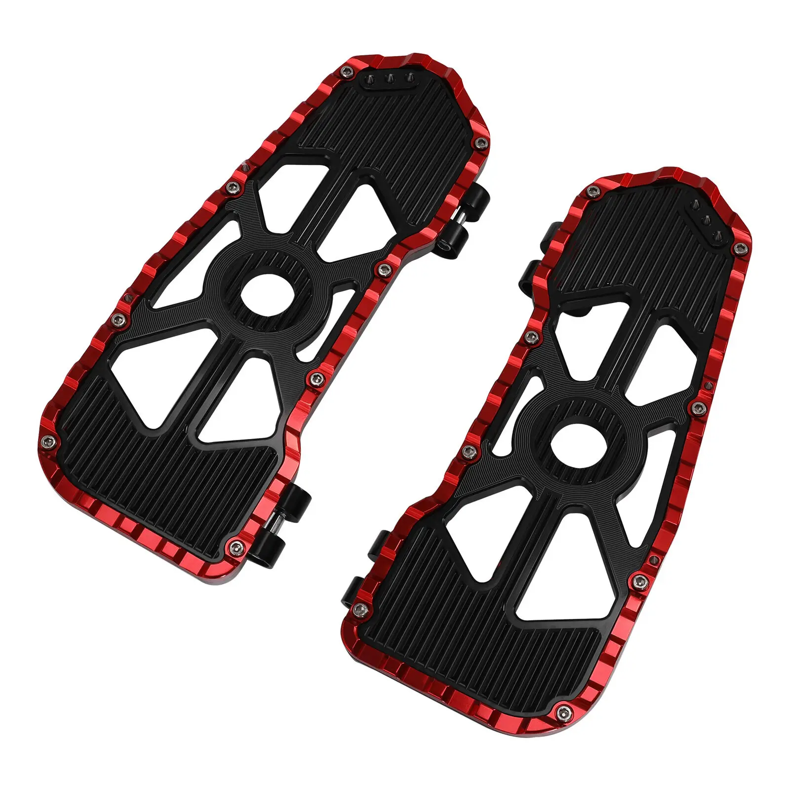 Motorcycle Rider Driver Footboard Floorboard Footpegs For Harley Touring Road King 2009-2024