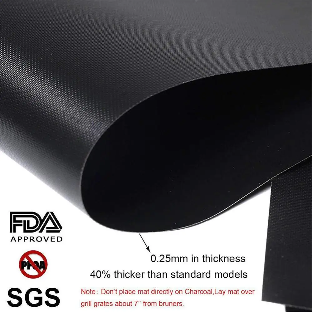 Antiaderente BBQ Grill Mat, Esteira de cozimento, Cozinhar, Grelhar folha, Resistência ao calor, Facilmente Limpo, Ferramenta de cozinha, Churrasco,