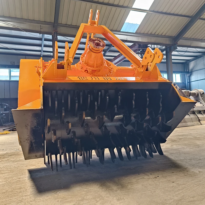 Customizable 14mm Fixed Blade Tree Root Crusher Hitch Mounted Stump Crusher for Field Tillage Forestry Machinery