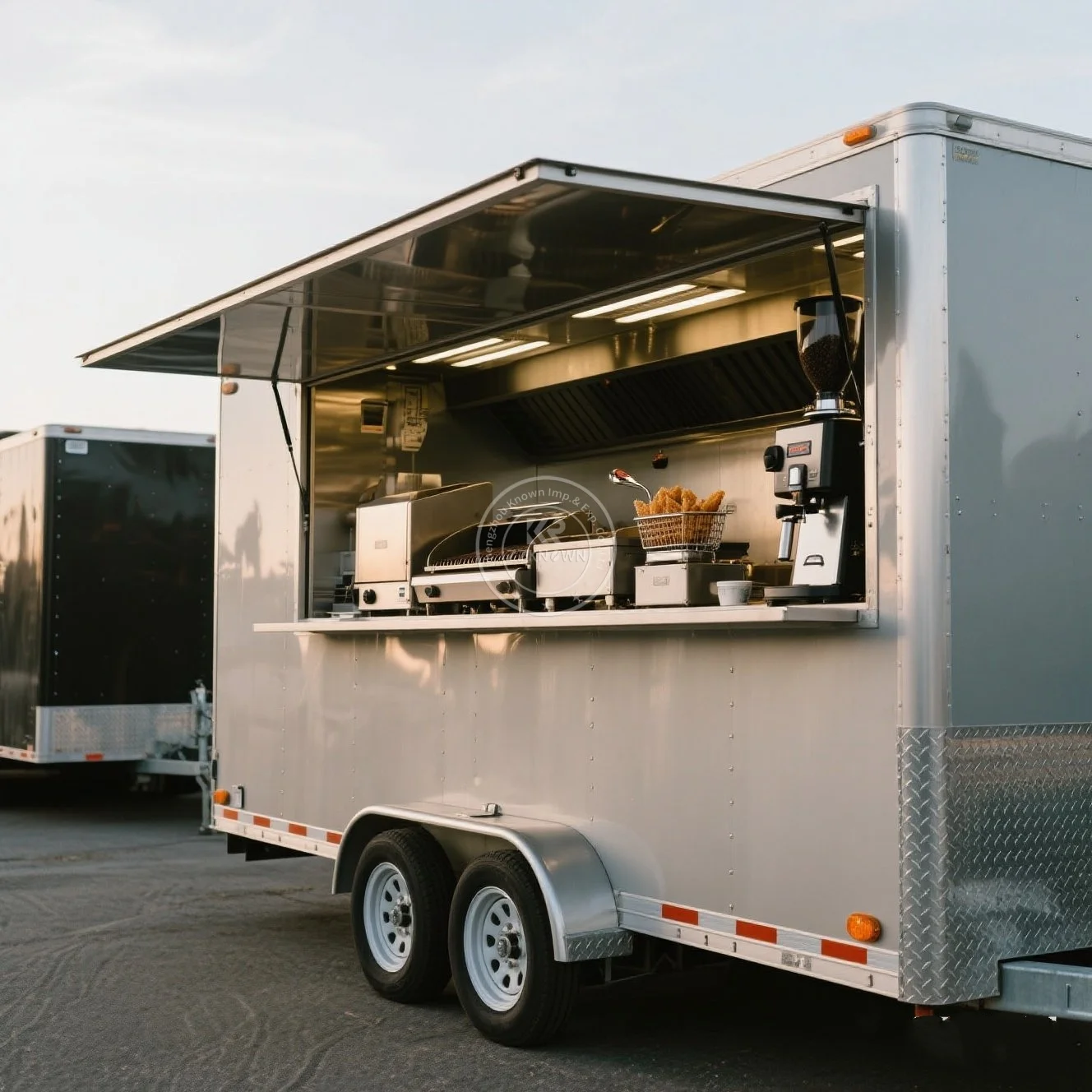 Mobile Food Truck Fully Equipped Kitchen Food Vending Trailers for Fast Food