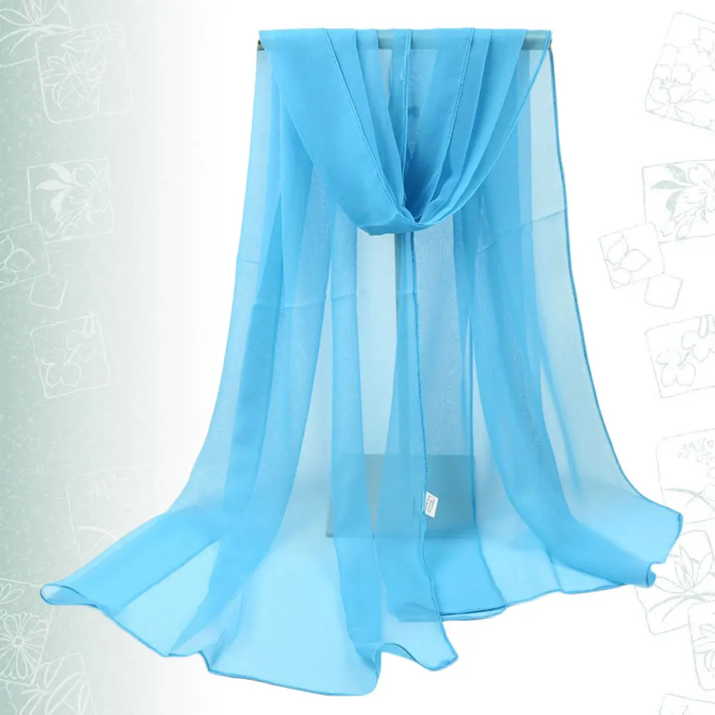 

Royal Blue Scarf for Women Sunscreen Shawl Wraps Dressy Cape Protection Lightweight