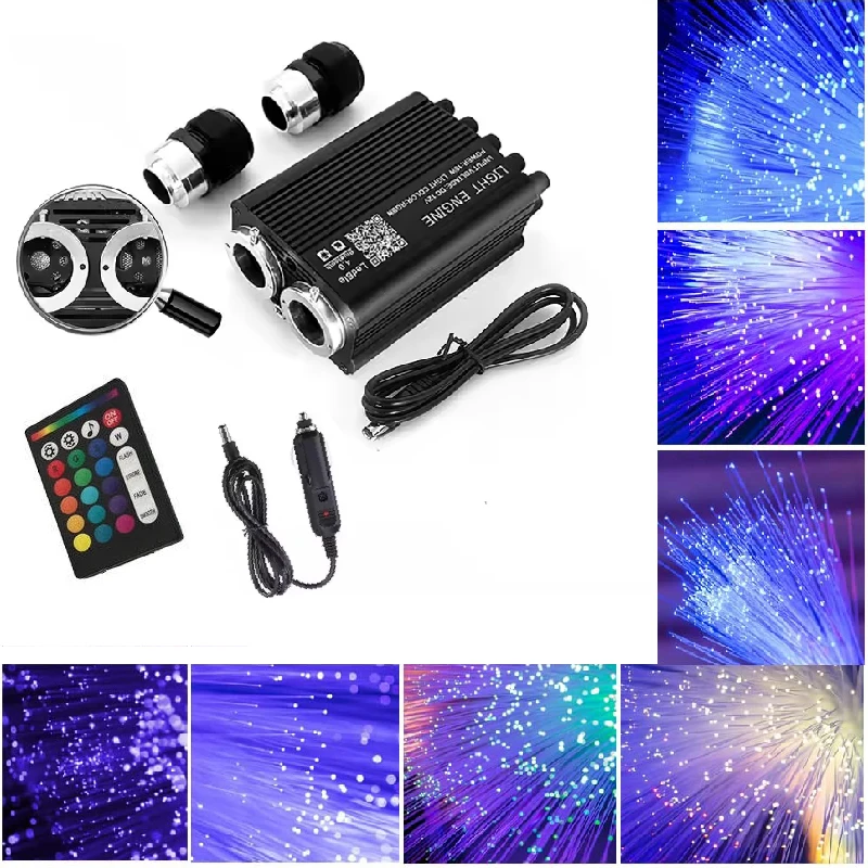 

12V Star Ceiling Light Meteor Fiber Optic Light APP Control Ceiling Indoor Atmosphere Light Automotive Home Decoration