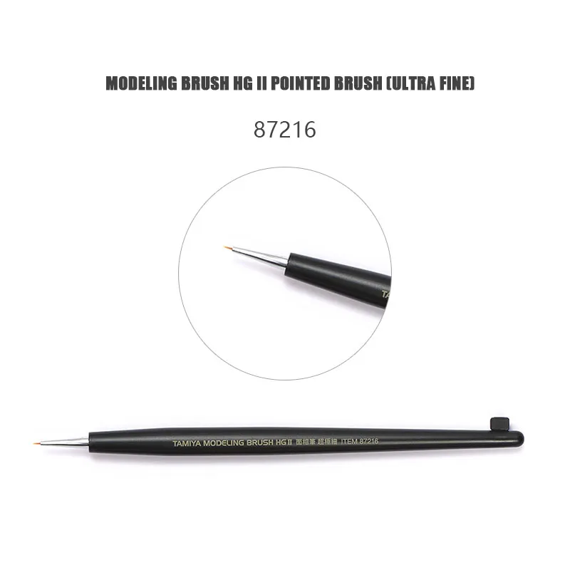 TAMIYA Modeling Brush 87216/87217/87218/87219 HG II Pointed Brush Ultra Fine-Small Line Drawing Face Brushes Model Craft Tools