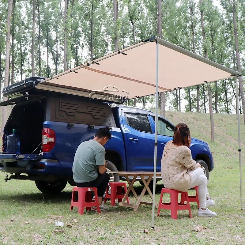 Truck camping car outdoor awning tent car roof top side awning for pickup hilux revo dmax