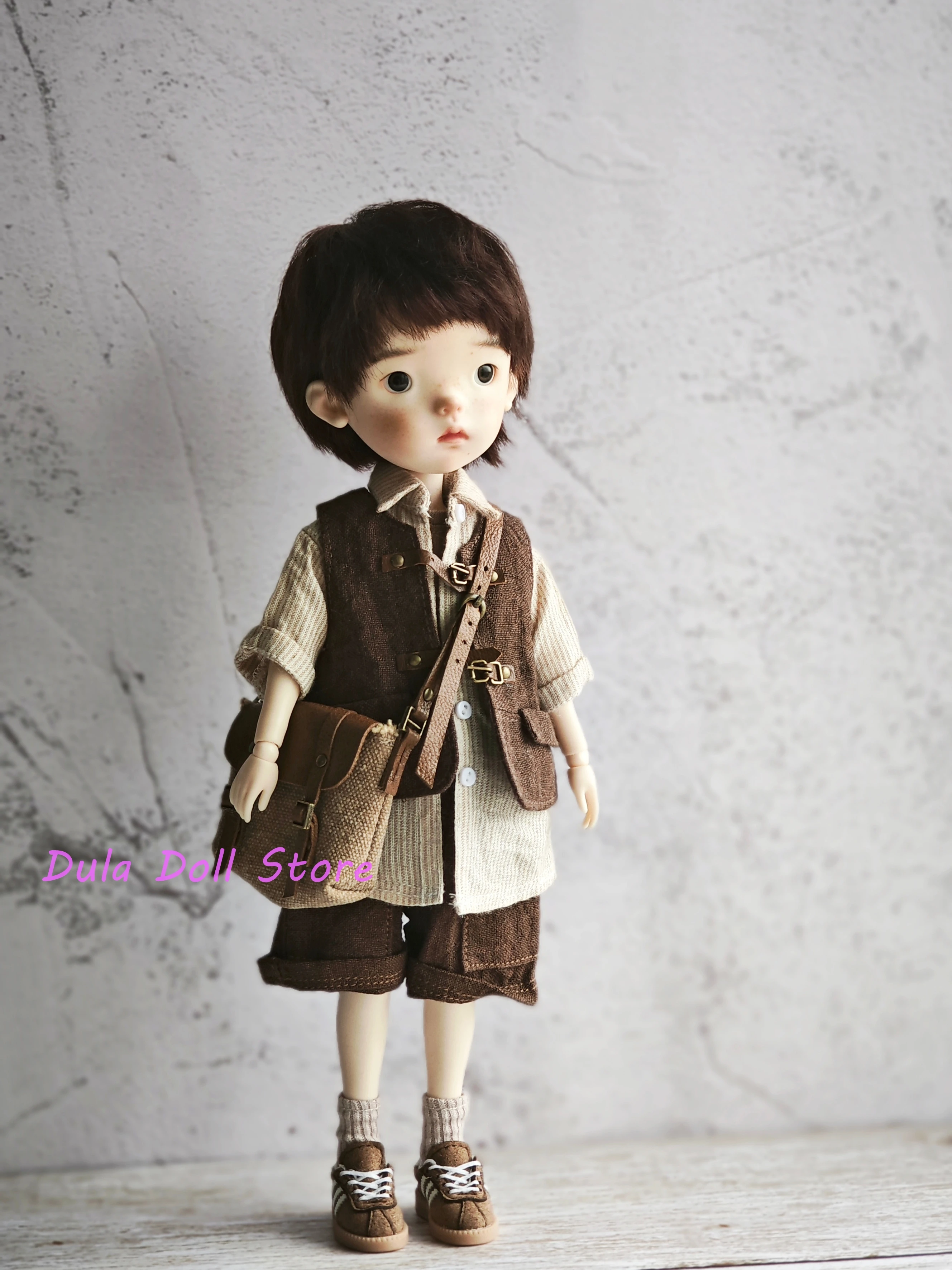 Dula poppenkleding jurk neutraal lederen vest in 4 kleuren voor Blythe Landoudou Landaob24 ob22 Azone Licca ICY JerryB 1/6 Bjd pop