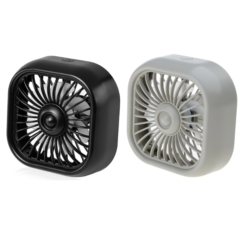 Car Air Vent USB Fan Auto Cooling Fan with Colorful LED Light 3Speed Strong Wind Air Circulation Fans for Car Truck