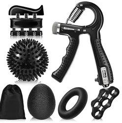 Impugnatura palestra Fitness conteggio regolabile Set Finger avambraccio forza recupero muscolare pinza ginnico Trainer Ball decompressione