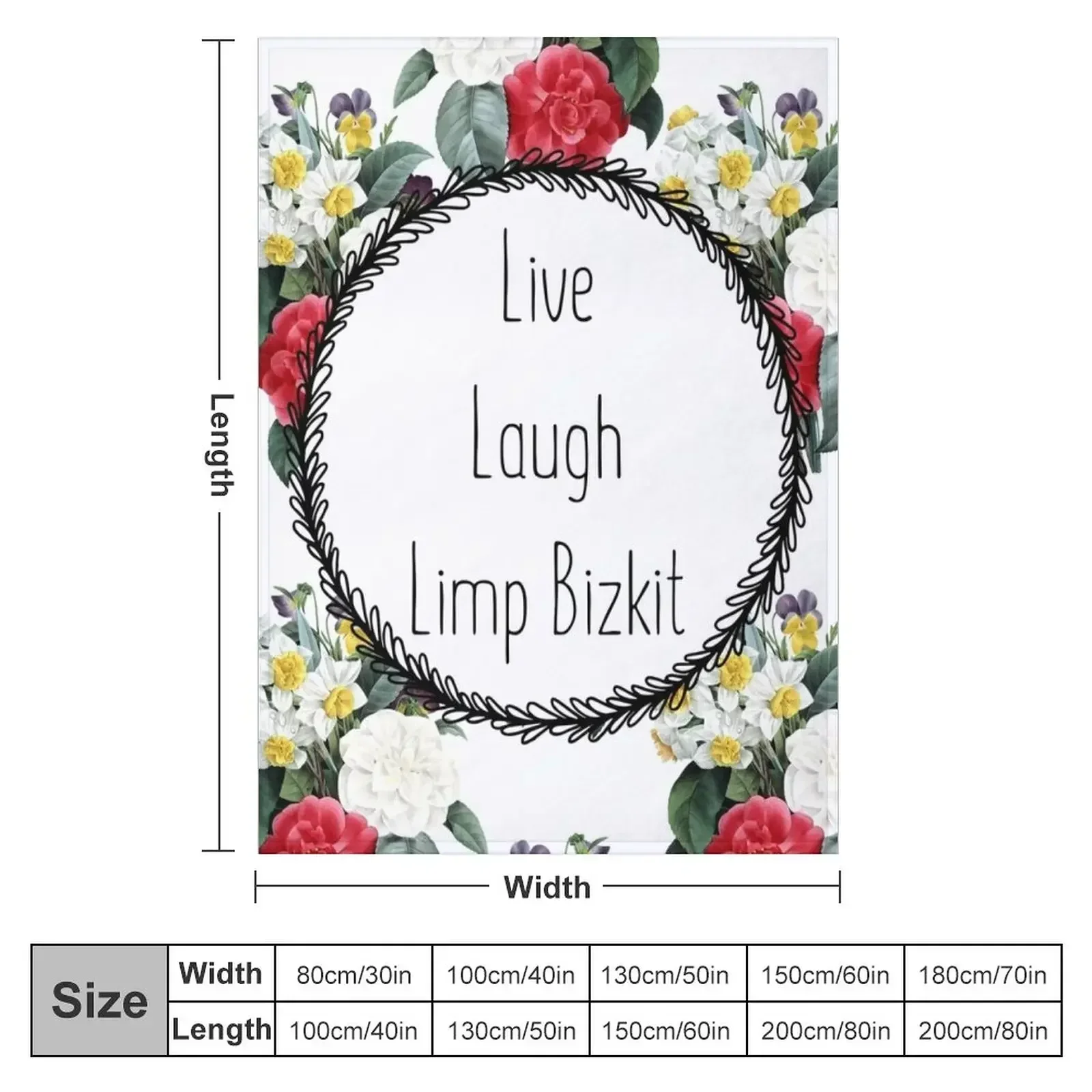 Live Laugh Limp Bizkit Throw Blanket Moving Weighted valentine gift ideas warm winter Kid'S Decorative Sofas Blankets
