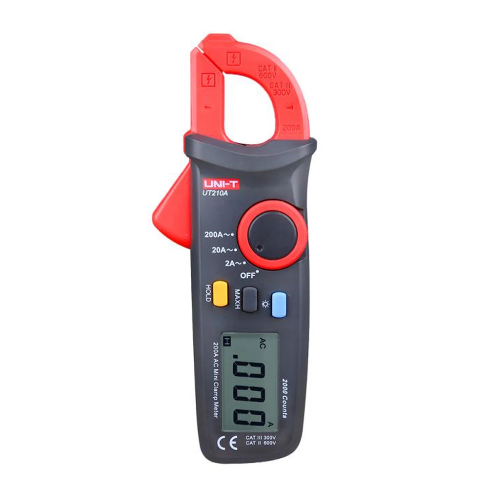 UNI-T Klem Meter Digitaal Ut210a Ut210b Ut210c Ut210e Ut210d Ac Huidige Mini Klem Multimeter True Rms Tangen Ammeter Auto Range