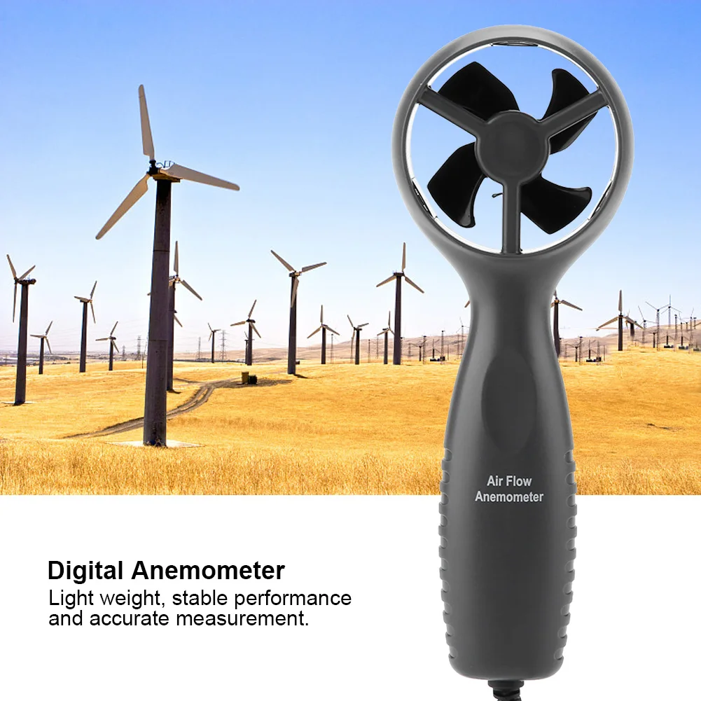 Digital Air Flow Meter GM8904 Handheld Anemometer with UART Interface for Developer Integration 0-45 m/s Range