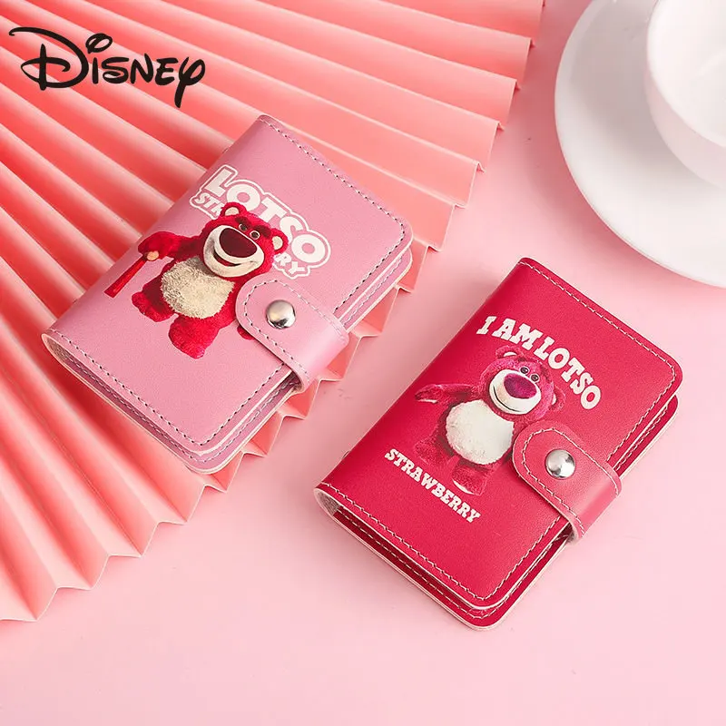 

MINISO Cute Strawberry Bear Cartoon Card Holder Female Small and Multi-Card Large Capacity Anti-Degaussing Card Holder Wallet