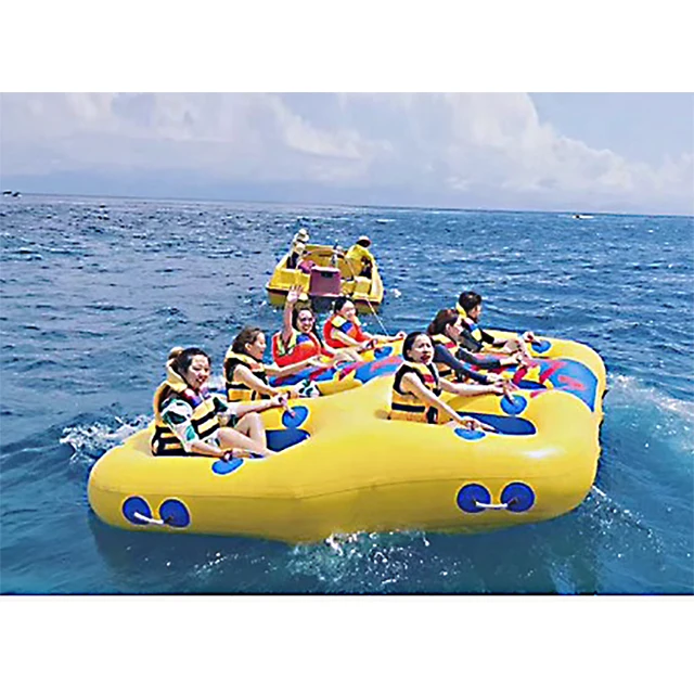 

Inflatable 5 Person Towable Tube Boat Tube Towable Water Tube Inflatable for Water Sport