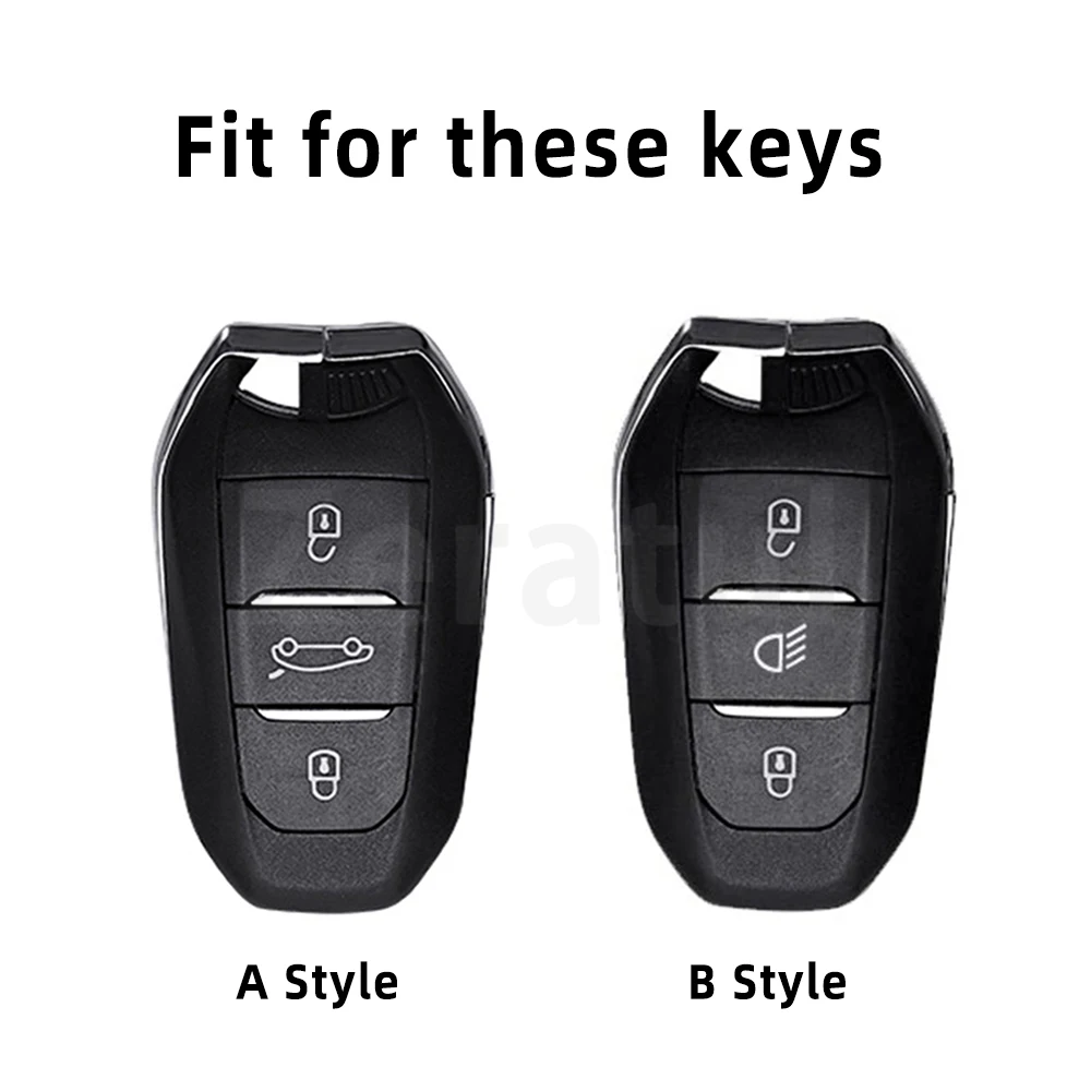 Auto Shell Fob For Peugeot 2008 3008 4008 5008 308 408 508 Grand DS3 DS5 Citroen C1 C2 C4 C6 C3-XR TPU Car Key Case Cover