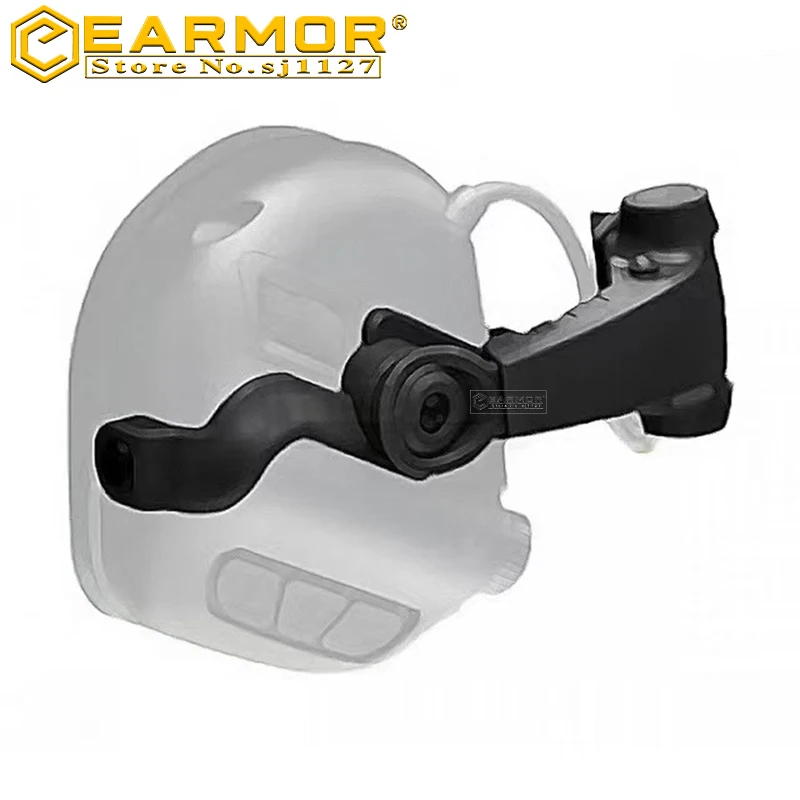 

EARMOR M16C Tactical Headset Adapter Shooting Earmuff Rail Mount Bracket 360° Rotation ARC Rail Adapter Tactical Accessories