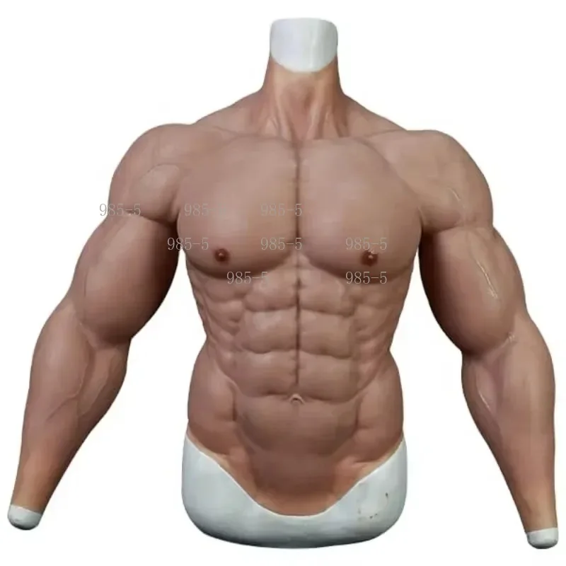 Realistic Silicone Chest Muscle, Artificial Muscle Pad for Cosplay Masquerade Use