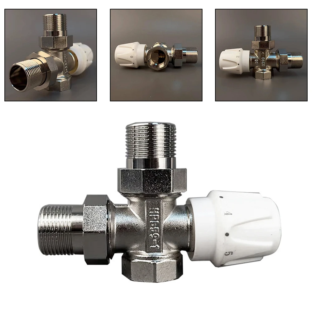 Copper Valve Manual Thermostatic Valve Heating Control DN20 Size G3 4 Thread Type Manual Actuation Normal Pressure