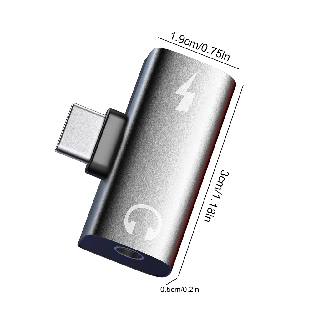 2-in-1 USB نوع C إلى 3.5 ملم محول سماعة الرأس والشاحن مع Aux Audio Jack PD 30W USB C إلى Type-C محول لـ Meta Quest 3S