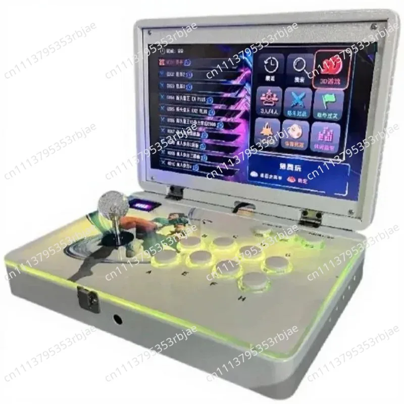 14-Inch Portable Joystick Game Console 2025 New Home Arcade Folding 21-inch Integrated Fighting Machine with Screen