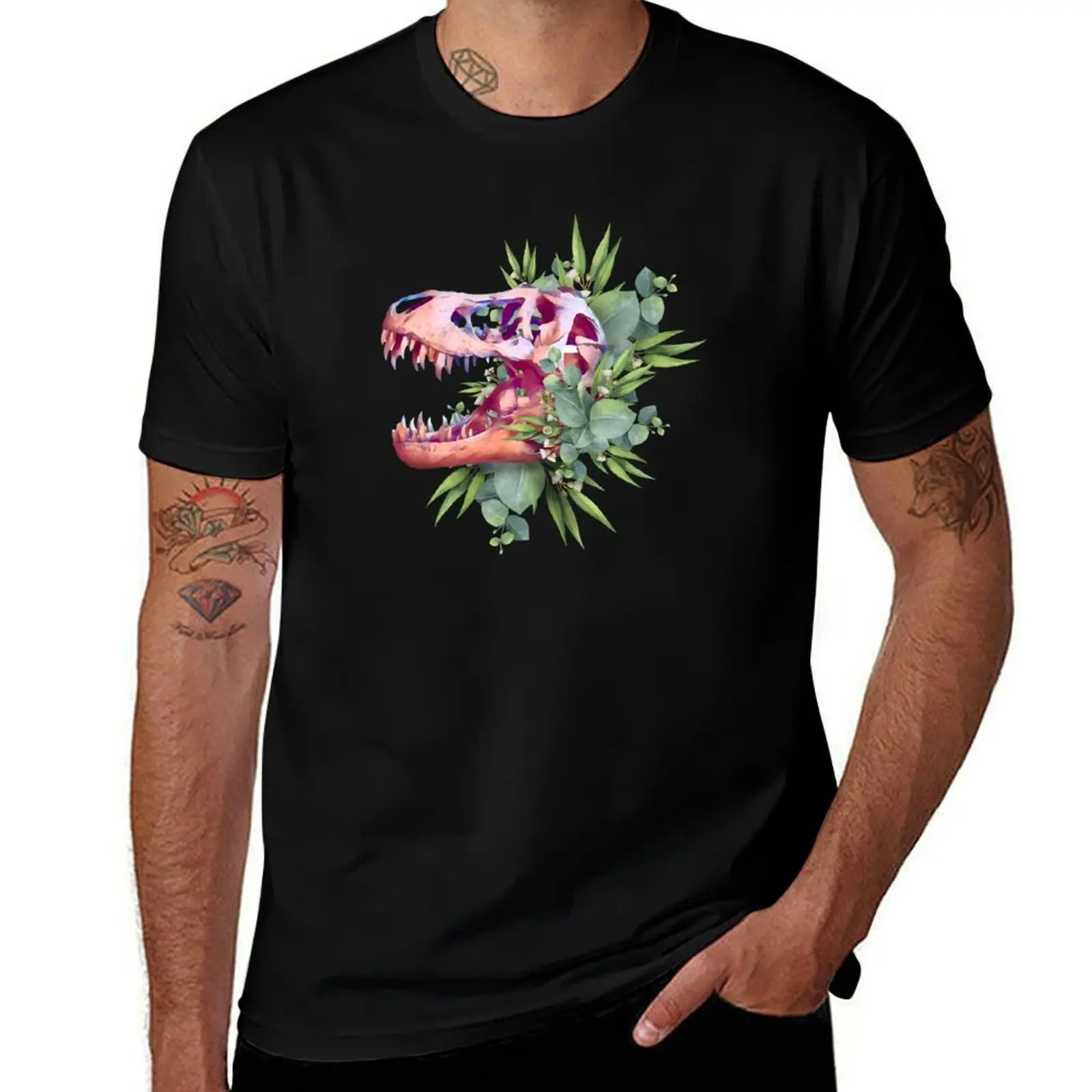 

T. Rex Plants T-Shirt Casual Streetwear Short Sleeve Tee