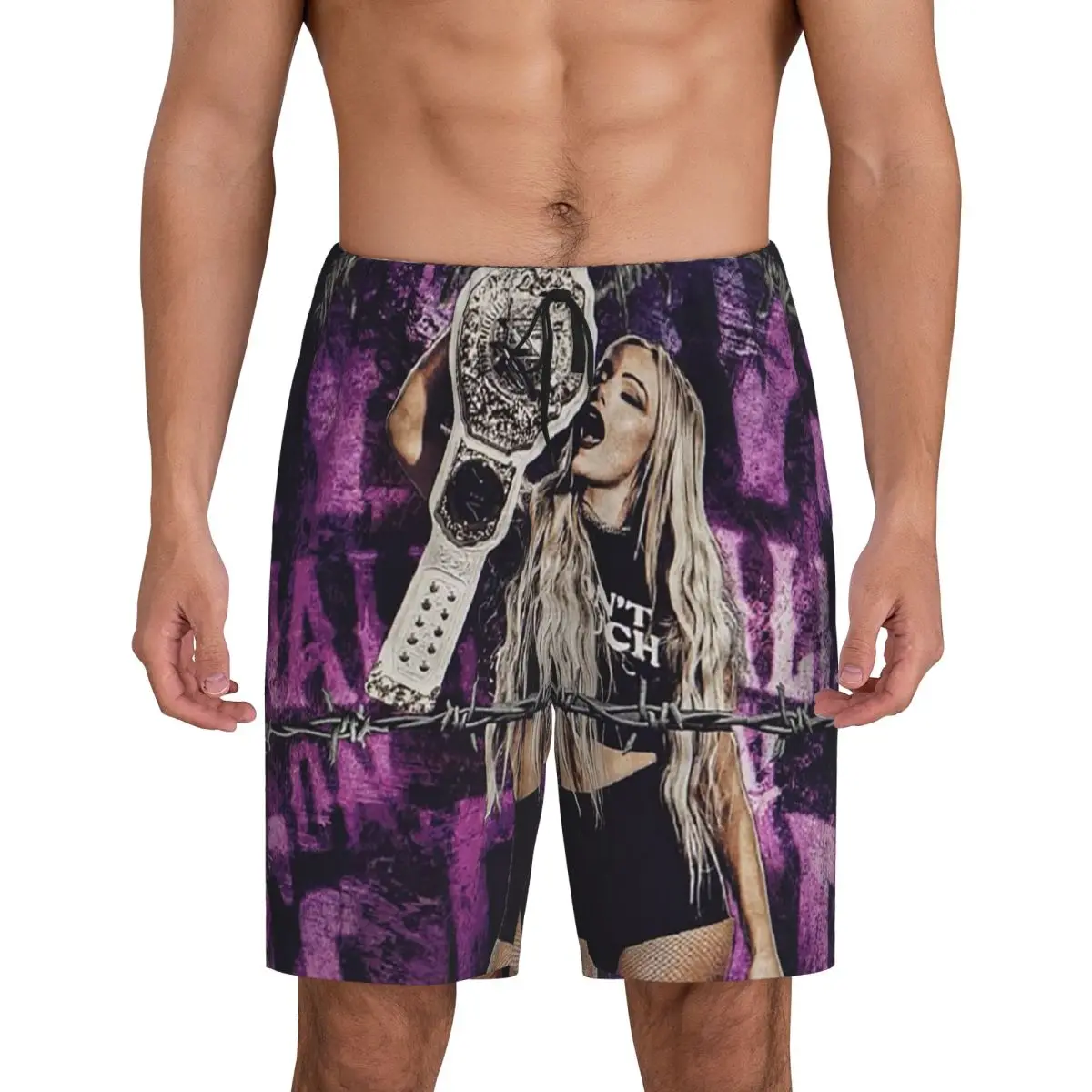 

Мужские короткие пижамные шорты Custom Liv Morgan для сна и отдыха