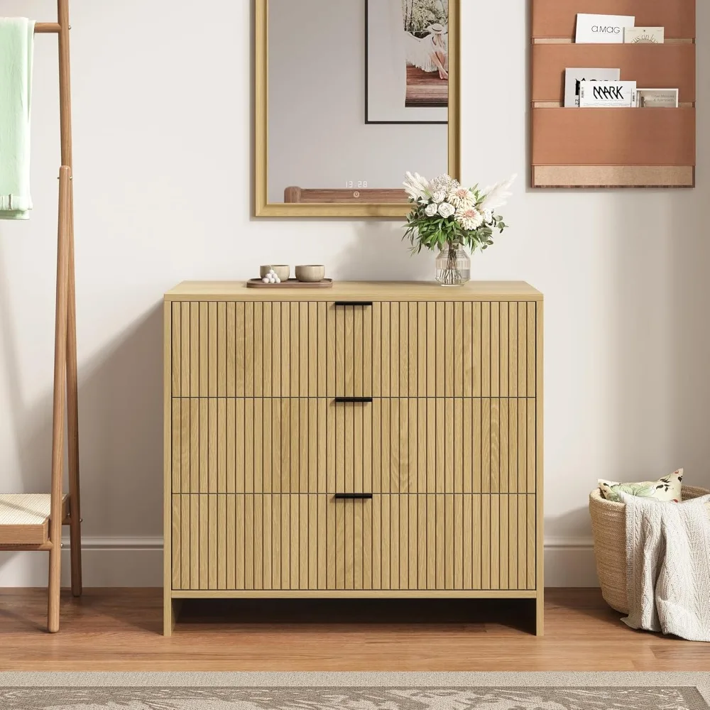 صندوق درج مخدد معاصر مقاس 32 بوصة مع مقابض معدنية لغرفة النوم وغرفة المعيشة وتخزين المدخل