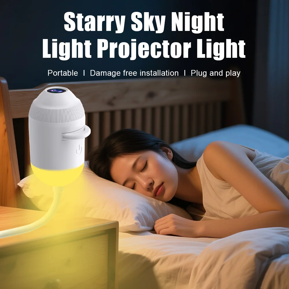 Explosive USB Starry Sky Projection Light for Car Interior, Home, Bedroom, Nightlight, Romantic Galaxy Atmosphere Light image 4