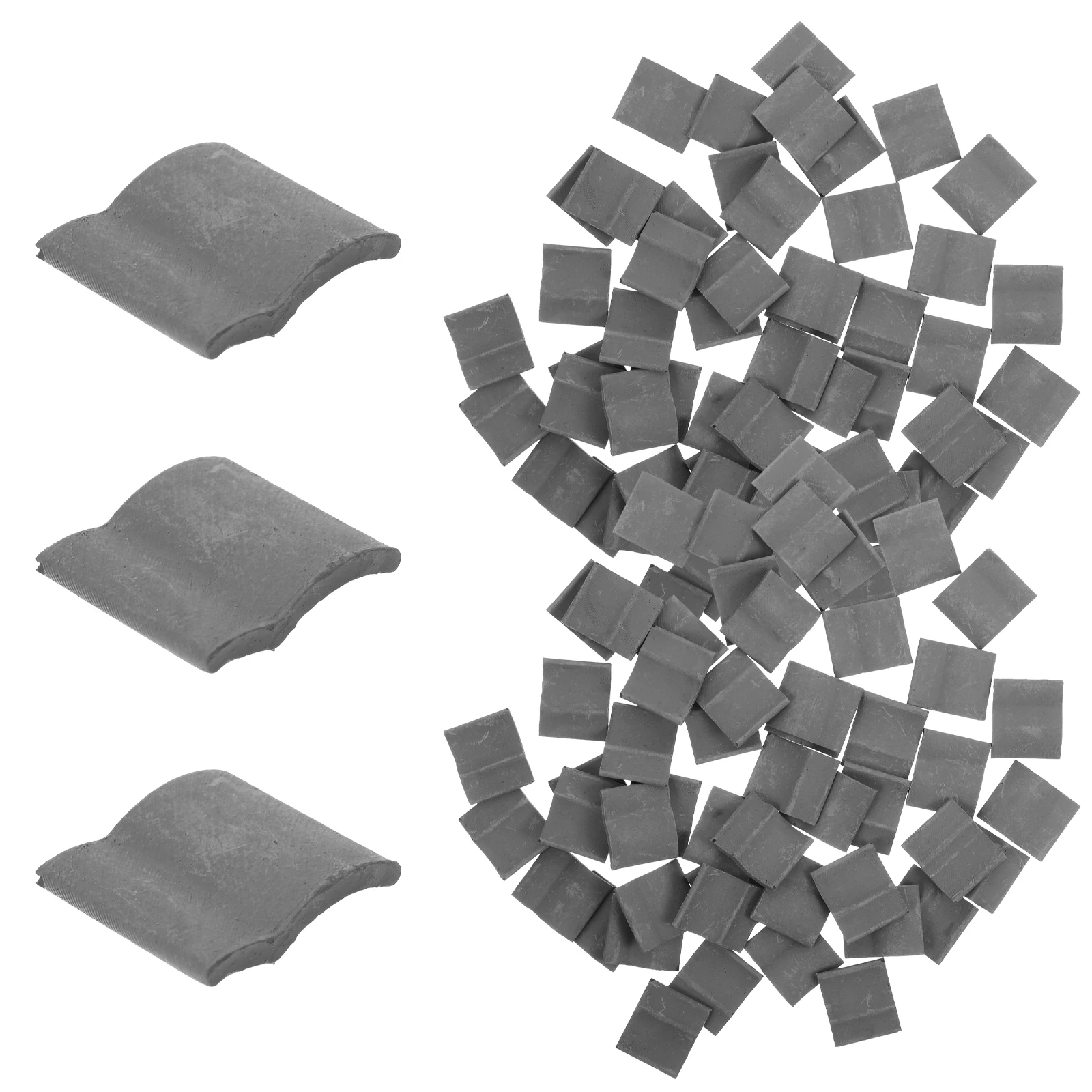 

50pcs Lifelike Roof Tiles Decorative Micro Landscape Mini House Decoration For Sand Table Landscaping Mini House Diy Kit