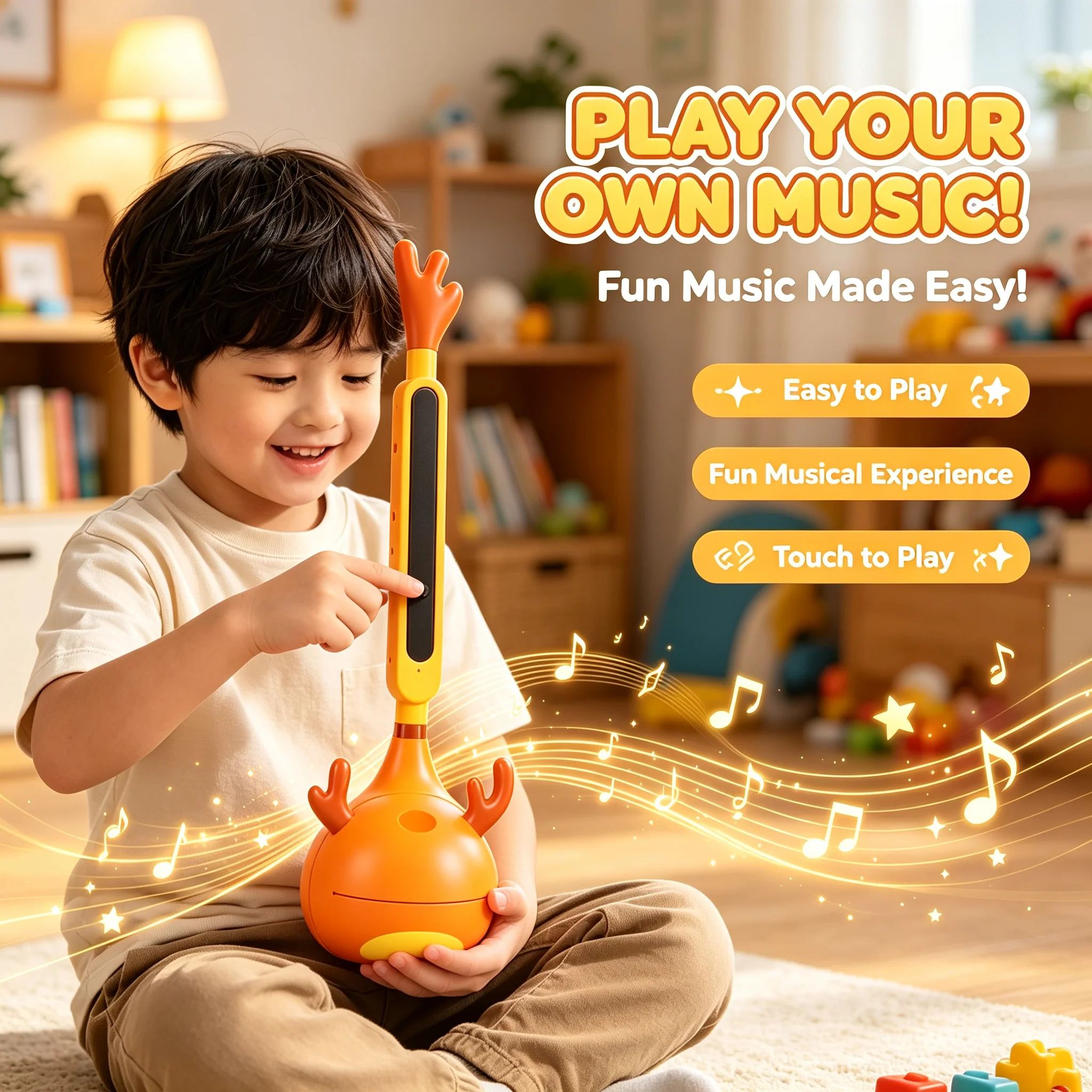 Musical Instrument Synthesizer - Çocuklar İçin Dokunmatik Sentezleyici Oyuncak, Ses
