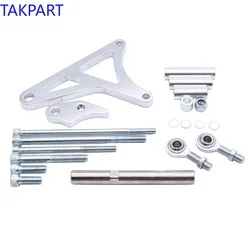 TAKPART for SB Ford 289 302 347 Billet Polished Aluminum Alternator Bracket Kit Small Block