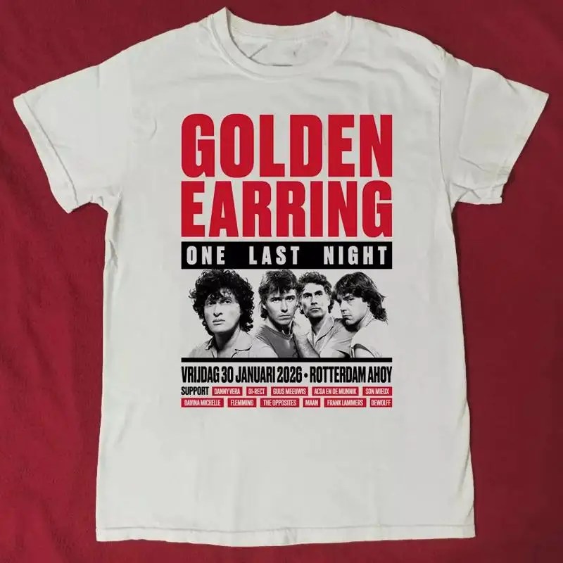 Golden Earring Band One Last Night 2025 T Shirt Full Size S 5Xl