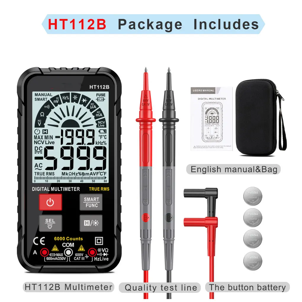 Digital Multimeter Amperometric Tool Multimeter Current Test Supply