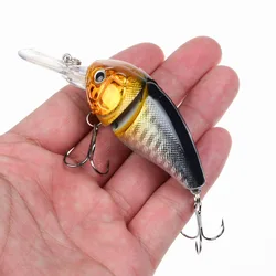 DHYJSFDC 1PC Crankbait 14.2g 8.5cm Swim Crank Hard Bait For Bass Pike Fishing Lure Fishing Wobblers Tackle Pesca 3D Eyes