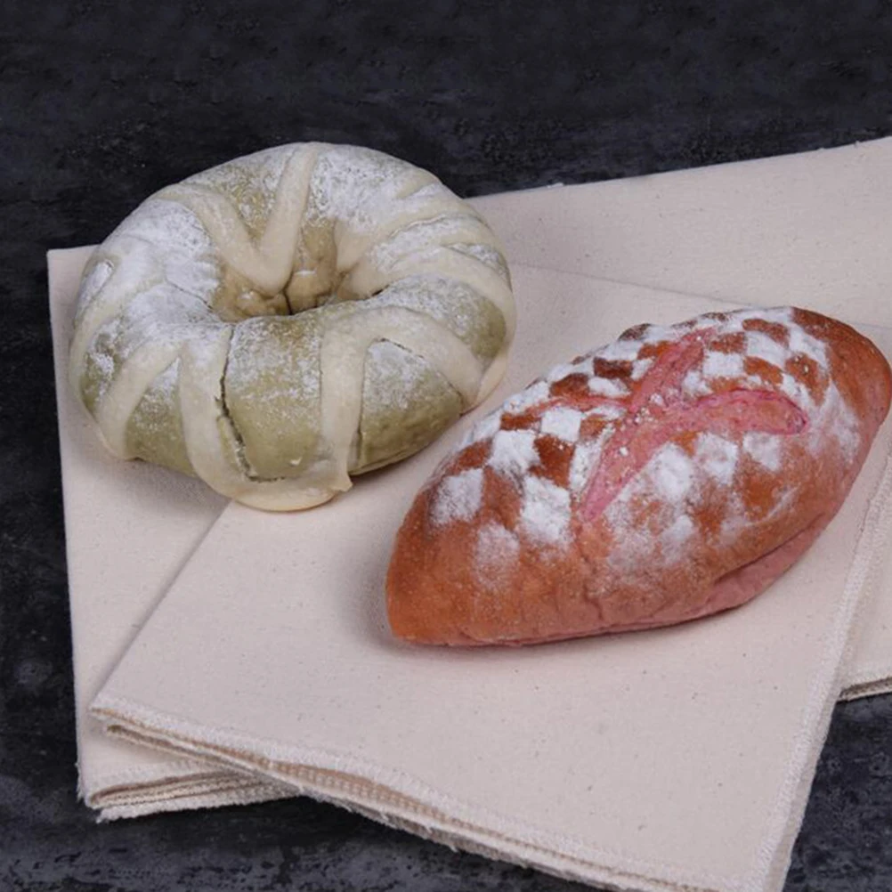 

2 Pcs Bread Yeast Cloth Pastry Making Tools Baking Accessories Pan Supplies Fermented