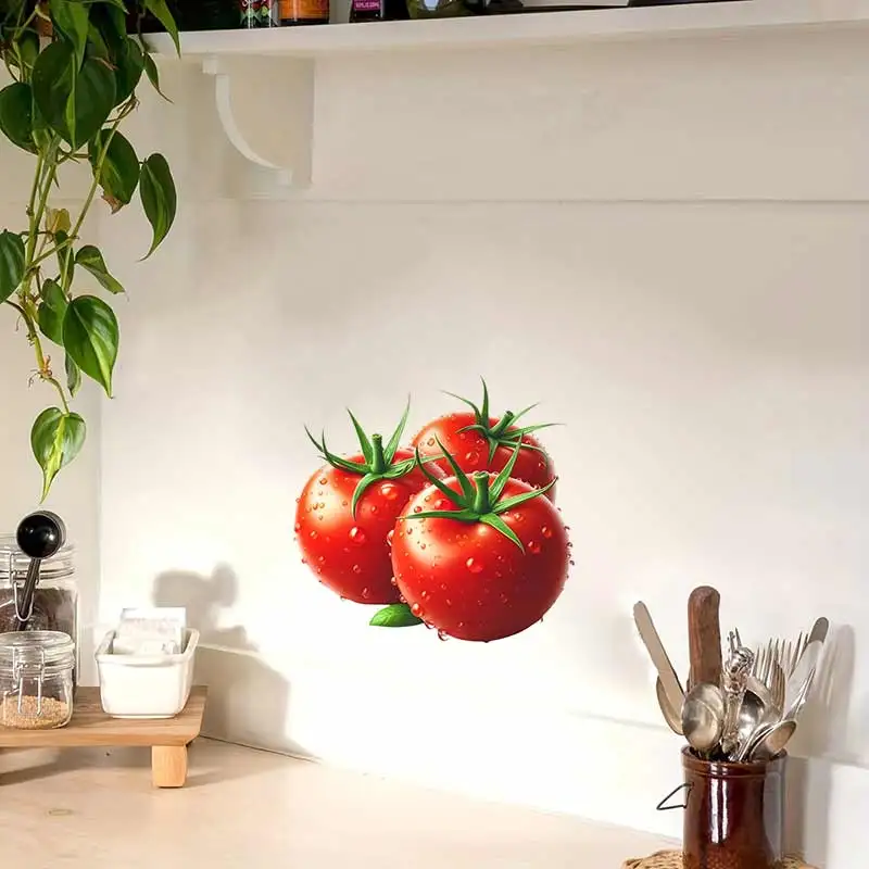 Fresh Vegetables Wall Stickers Kitchen Decoration Dining Room Living Room Cabinet Refrigerator Home Decoration Decals S675