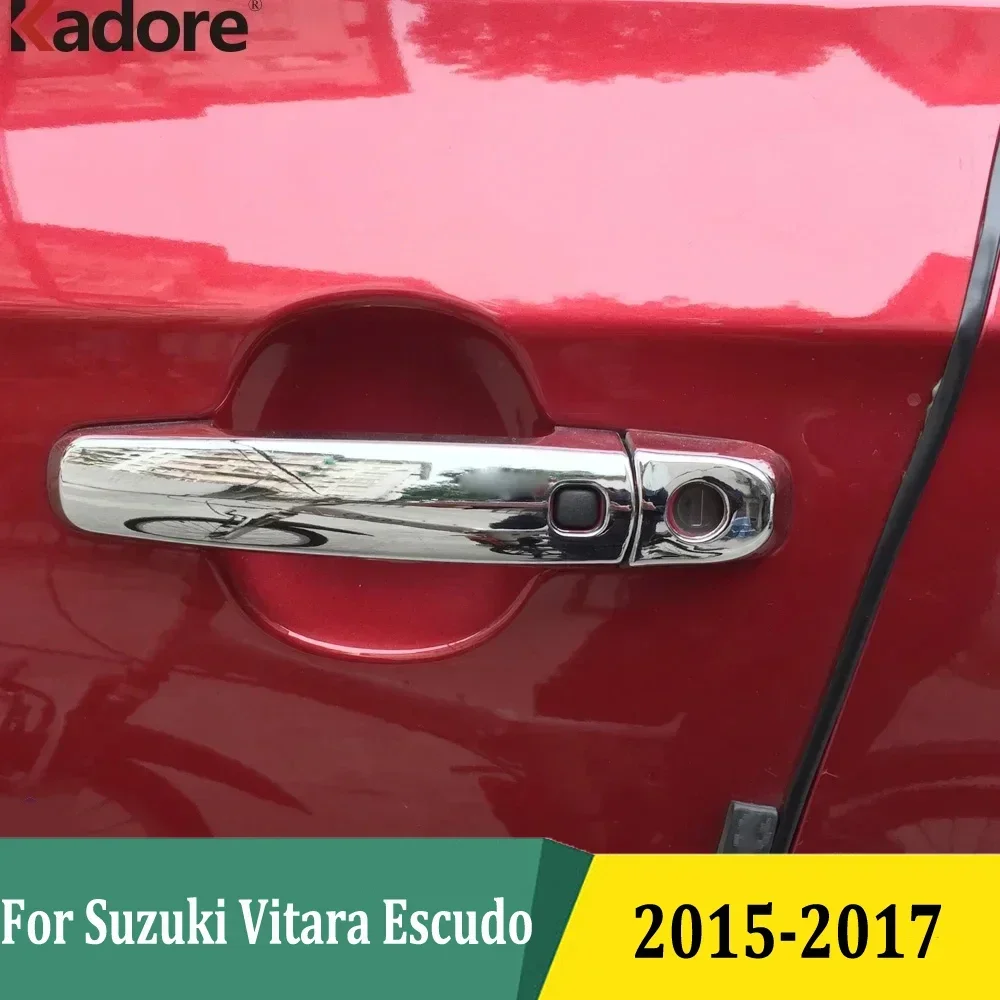 

For Suzuki Vitara Escudo 2015 2016 2017 ABS Chrome Door Handle Cover Trim Car Styling Auto Exterior Accessories