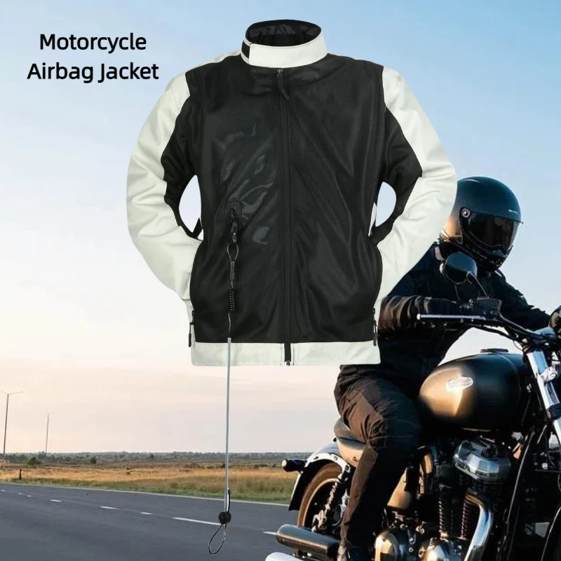 

High Quality Men's Oxford Motorbike Textile Airbag Jacket Customizable Reflective Plus Size Auto Racing Motorcycle OEM