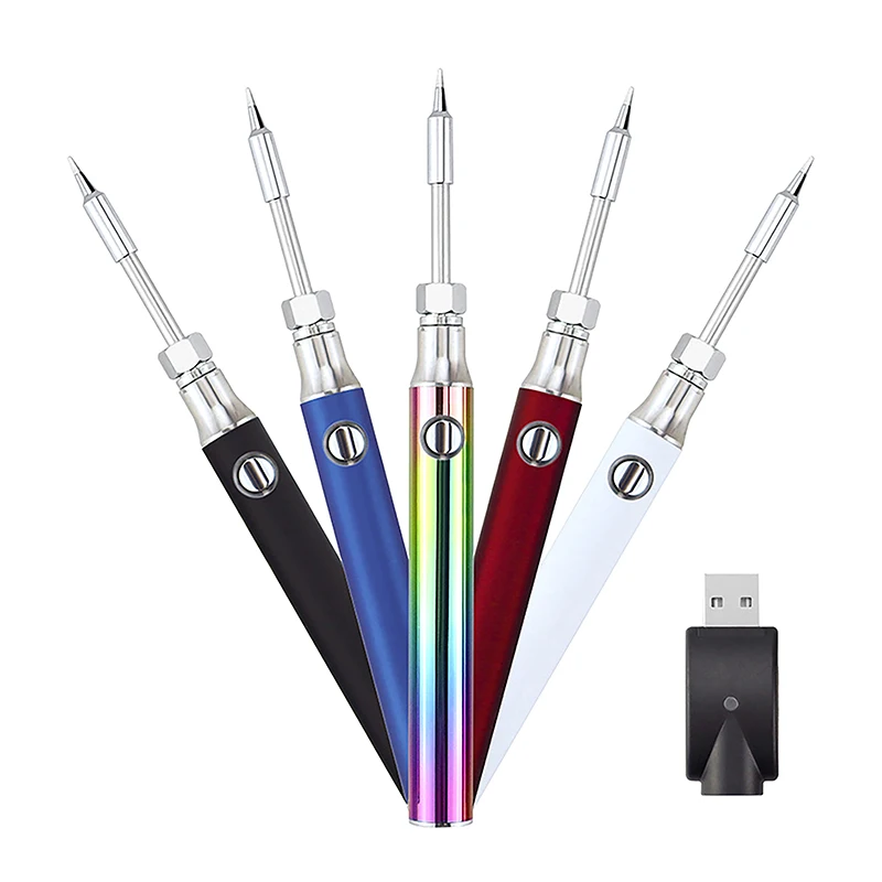 spot goods--USB 5W Electric Soldering Iron Rechargeable/Temperature Adjustment Welding Repair Tool Cordless Soldering Iron Tool