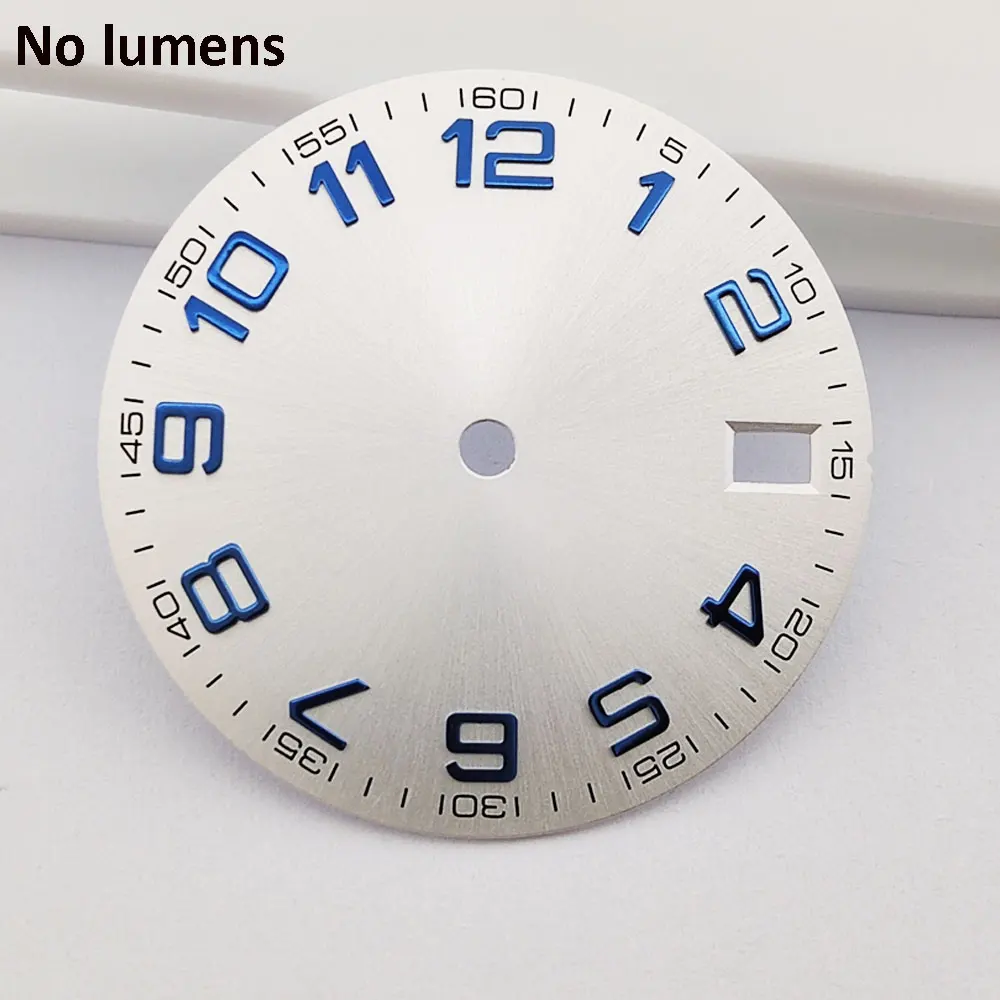 NH35 Watch Dial 28.5mm Sterile Dial C3 Green Luminous Fit NH34/NH35/NH36 Movement Watch Replacement Parts