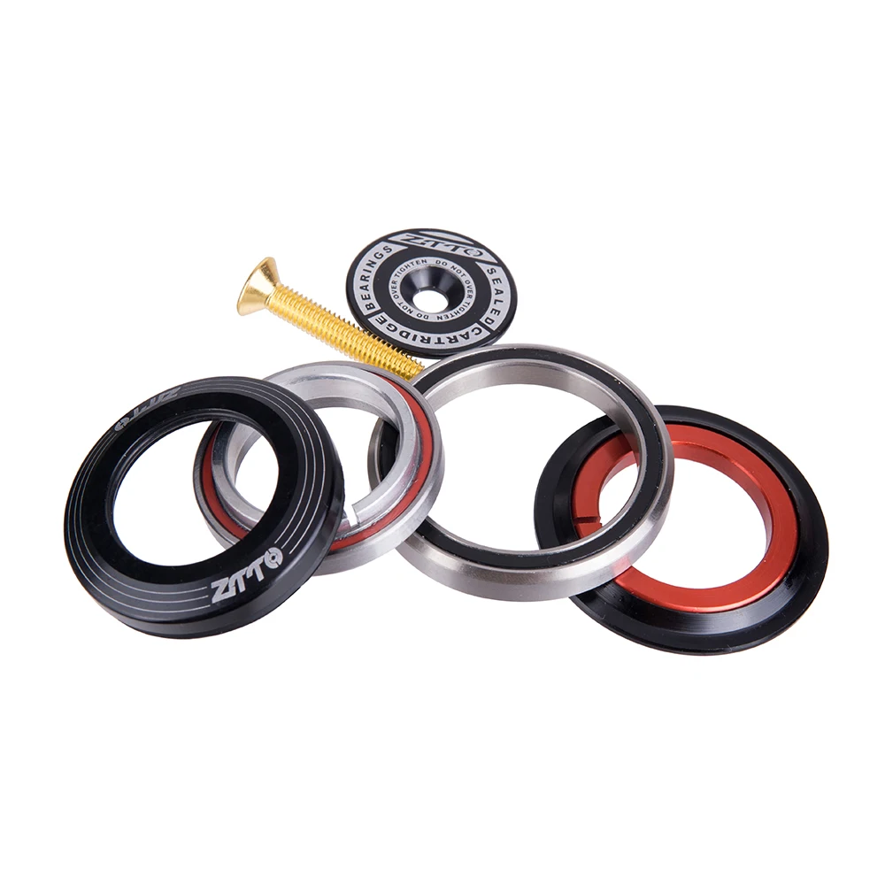 ZTTO MTB Rennrad CNC Headset 1 1/8"-1 1/2" abgedichtetes Lager 1,5 konisch 28,6 gerades Rohr Fahrradgabel internes Lenklager – Detail 17
