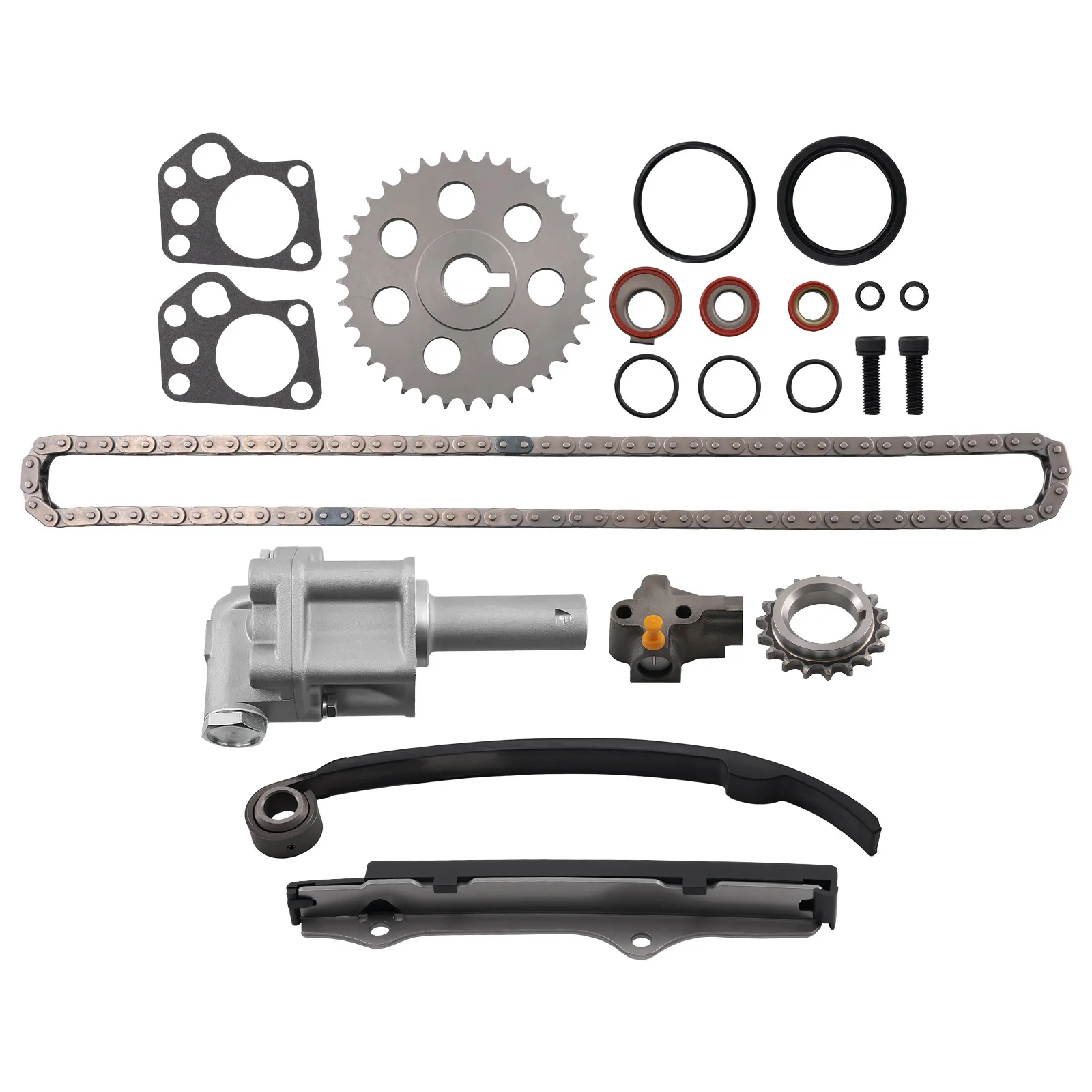 

Timing Chain Kit for Nissan 240SX 2.4L 1989-1990 76037 w/ Rails & Pump