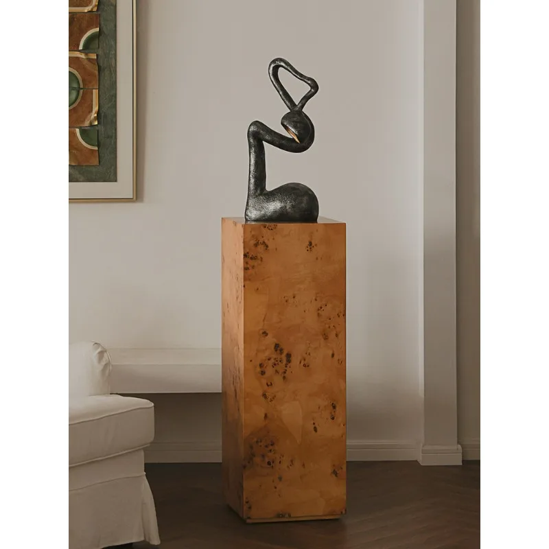 Sculpture art wabi-sabi atmosphere Retro homestay entrance ornaments